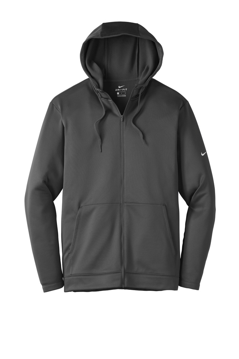 Nike Therma-FIT Full-Zip Fleece Hoodie. NKAH6259 | Lasting Impressions