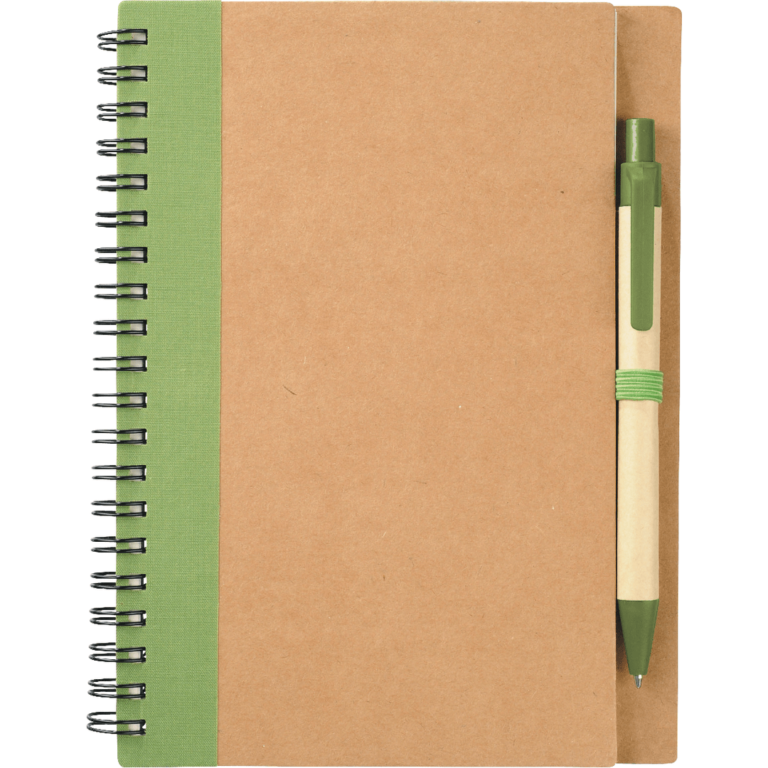 5" x 7" Eco Spiral Notebook with Pen Lasting Impressions