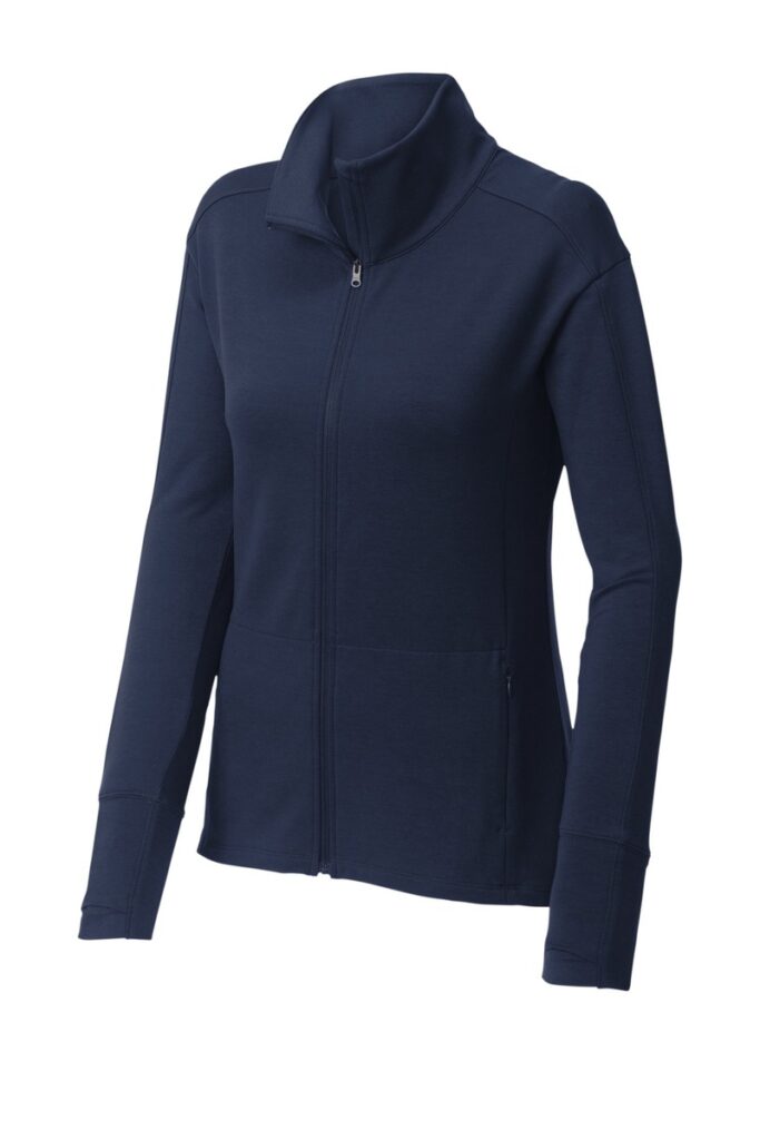 SportTek Ladies SportWick Flex Fleece FullZip. LST560 Lasting
