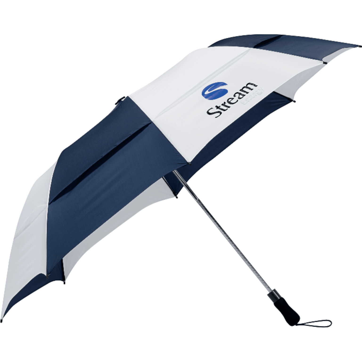 Stromberg 58" Vented Auto Open Folding Golf Umbrella Lasting Impressions