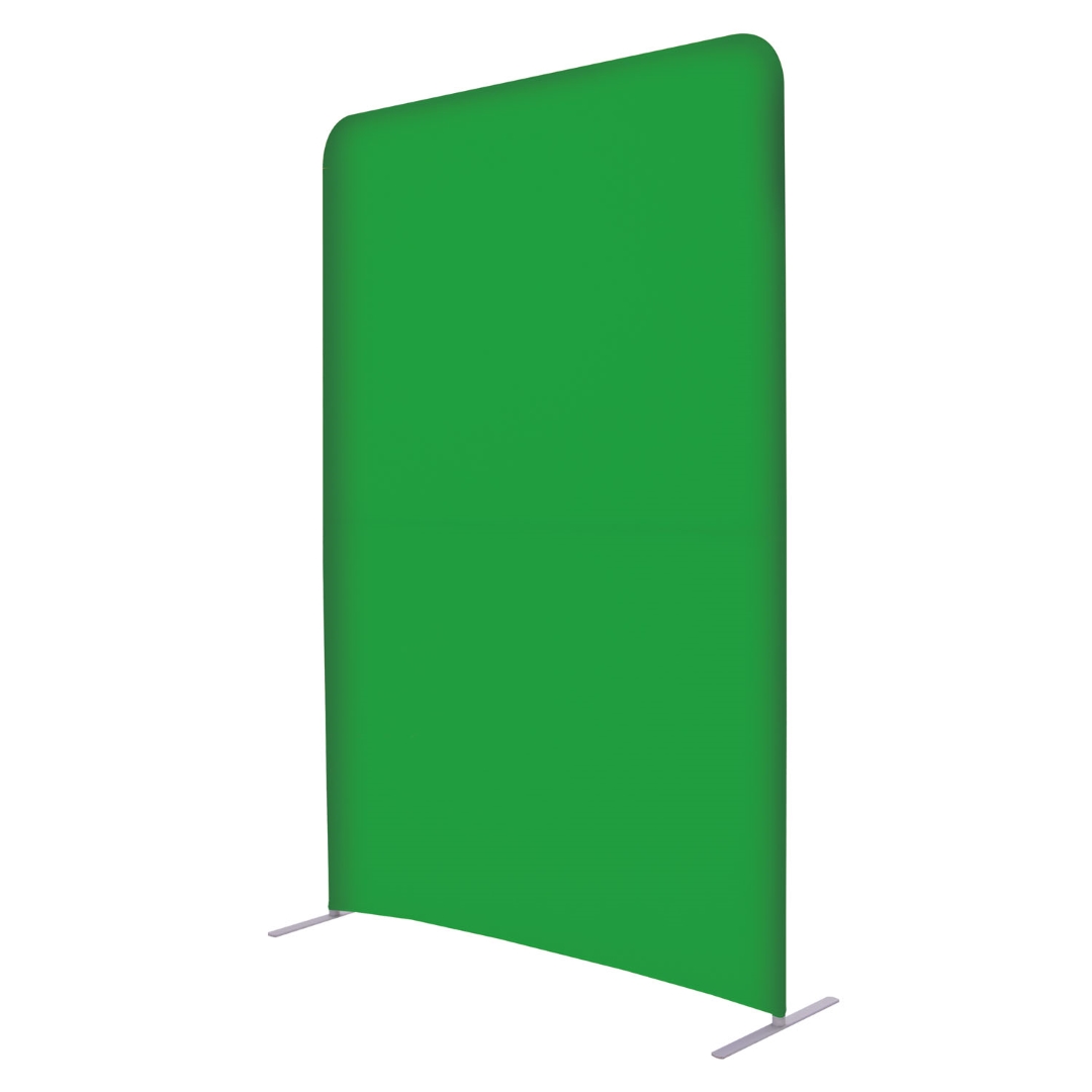 5'W x 90"H EuroFit Straight Wall Green Screen Kit Lasting Impressions