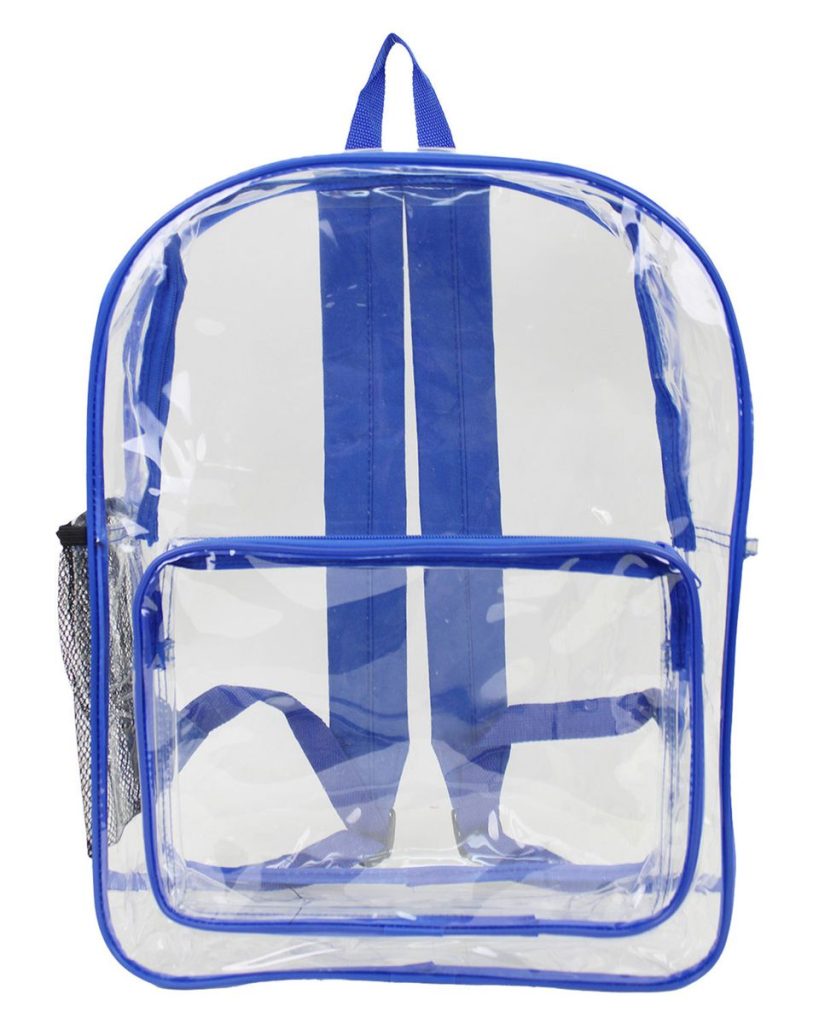 Large 17" Heavy Duty Clear Backpack Lasting Impressions