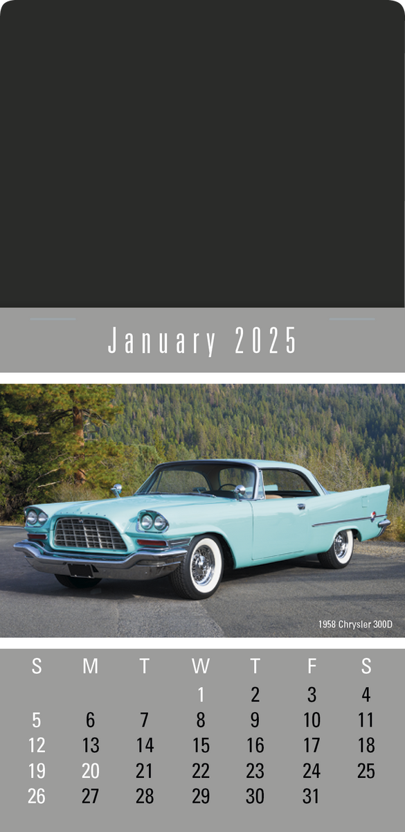 PressNStick Cruisin' Cars Calendar Lasting Impressions